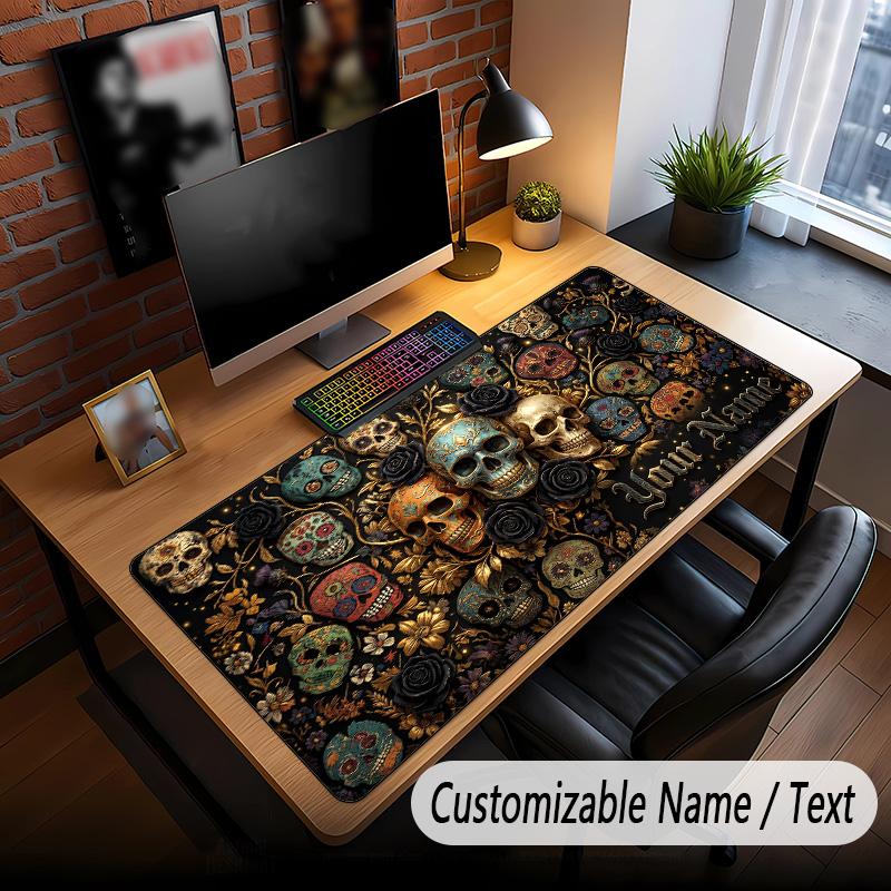 Celebration Theme Custom Mouse Pad Personalized With Name Text Customized Desk Mat For Office Home Decor