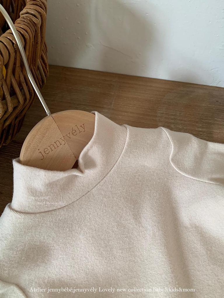 Зимнее платье JennyBebe в корейском стиле из овечьей шерсти для девочек с бантом