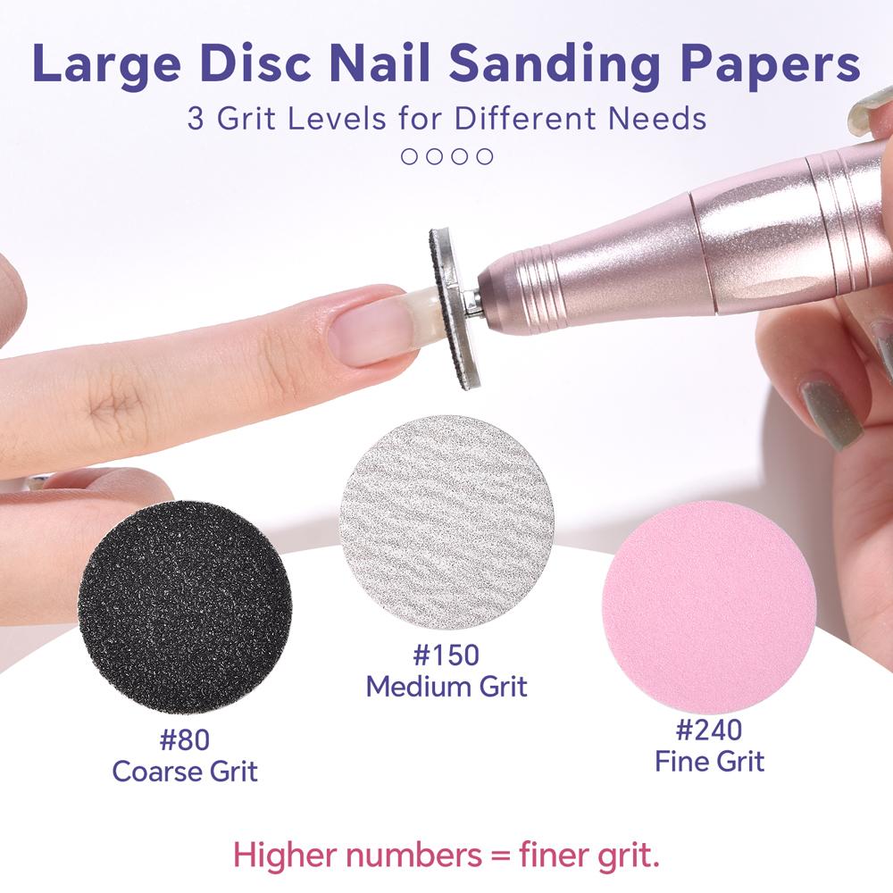 Набор сменной наждачной бумаги для удаления ороговевшей кожи для маникюра и педикюра с металлическим диском, насадка для ногтевой дрели, средство для удаления мозолей, аксессуары для ухода за ногами