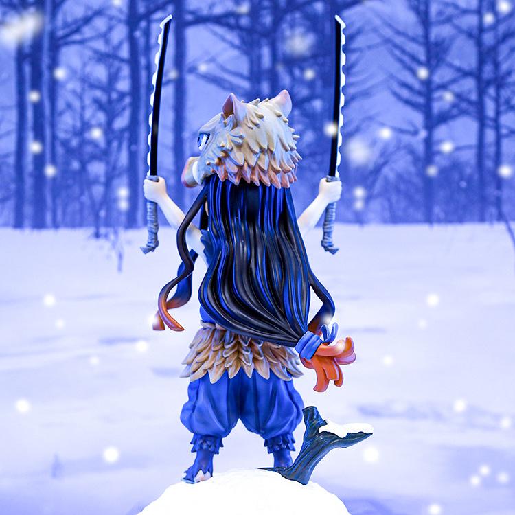 19.5СМ Клинок, рассекающий демонов Камадо Нэдзуко КОС Иносуке Kimetsu no Yaiba Коллекция Голова свиньи Фигурки Экшн ПВХ Модель Игрушки Кукла Подарки