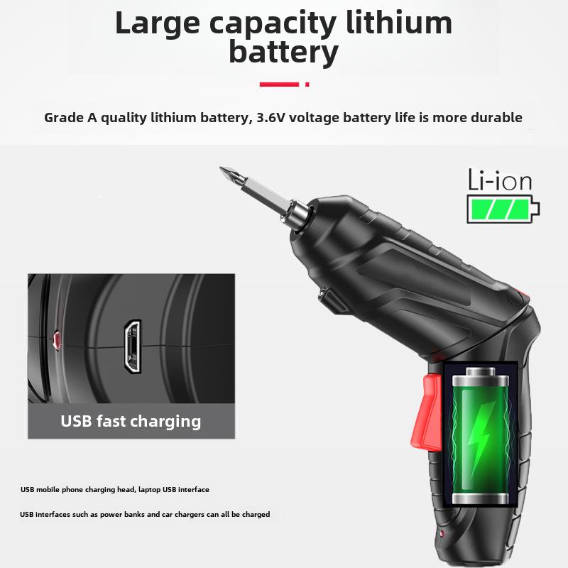 Household Handheld Lithium Electric Screwdriver Set