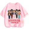 Мультяшная футболка Stranger Things Летний уличный стиль Повседневная футболка с круглым вырезом Для маленьких детей