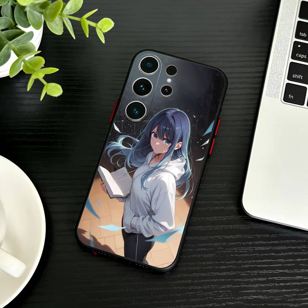 Чехол для телефона аниме Oshi-no Ko для Samsung S26, S25, S24, S23, S22, S30, S21, Ultra, Plus, FE 5G Черный Мягкий Чехол