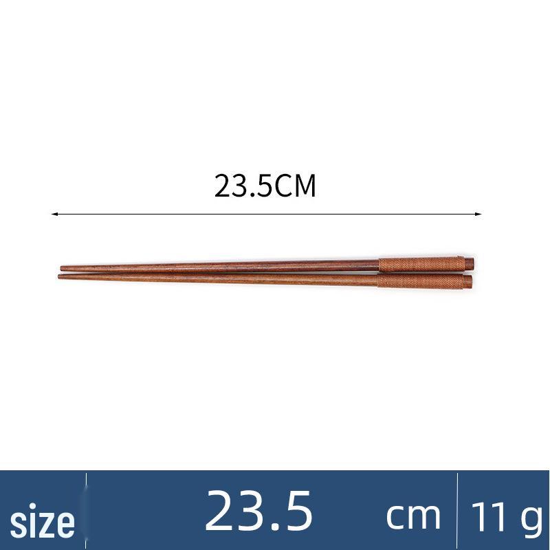 Camphorwood Three-Piece Cutlery Set: Chopsticks, Fork, and Spoon, Solid Wood, Portable and Individual Use.