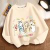 Cute Cat Round-neck Sweatshirt for Children, Fashionable Long-sleeved Casual Sweatshirt for Boys and Girls In Spring and Autumn