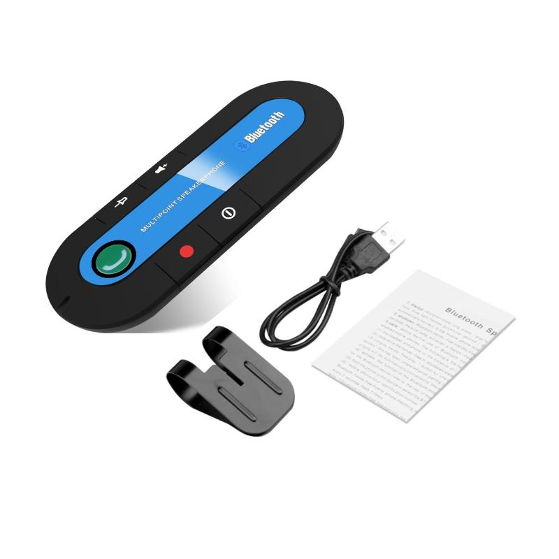 Многофункциональный спикерфон для громкой связи в автомобиль, Вluetooth, MP3, подходит для Айфона и Андроида