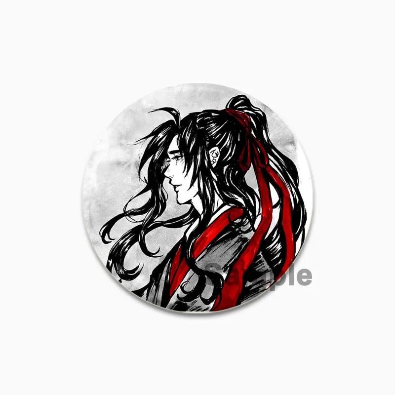 32/44/58mm Mo Dao Zu Shi Badge Anime Cartoon Brooches Cosplay Cute Rabbit Enamel Pins for Clothes Backpack Hat Collar Jewelry Accessories