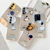 Clear Case For Samsung Galaxy S22 S20 FE S21 S10 S9 Plus Note 20 Ultra 10 Lite 9 Soft Phone Shell Cute Cartoon Astronaut Planet