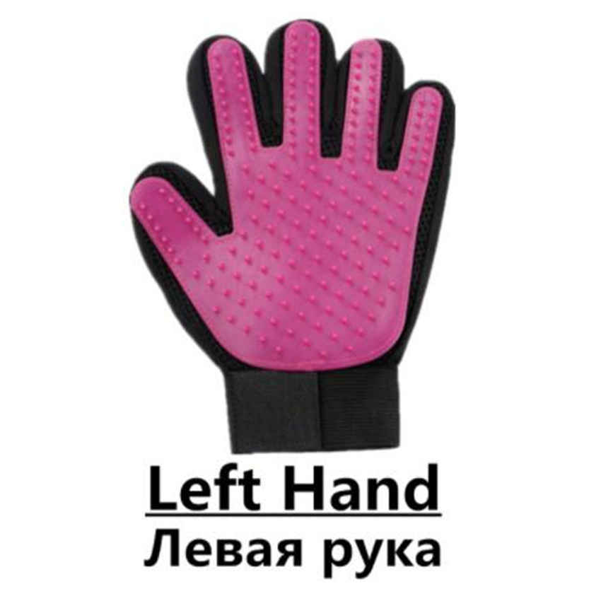 Перчатка для вычесывания шерсти у домашних животных