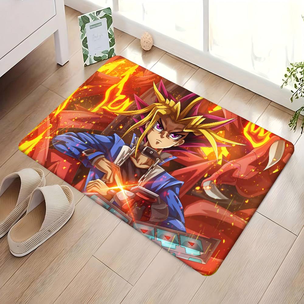 1PC Anime Y-Yu G-gi O-oh Bathroom Mat Anti-slip Absorb Water Long Strip Cushion Bedroon Mat Welcome Doormat