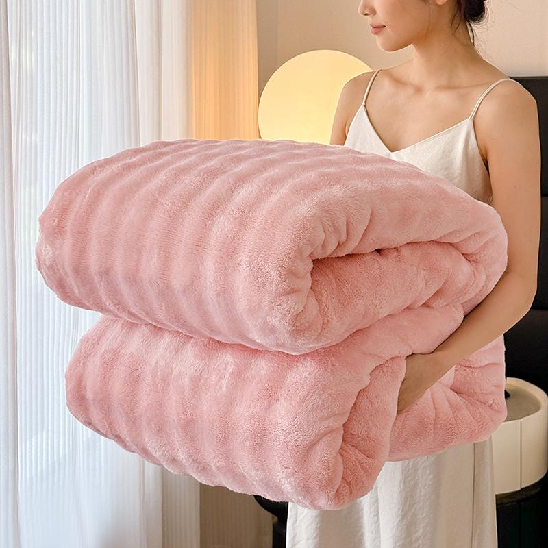 Пузырчатое бархатное одеяло, Утолщенная фланель, Коралловое бархатное одеяло, Офисное одеяло для сна, Одинарное одеяло для кондиционера