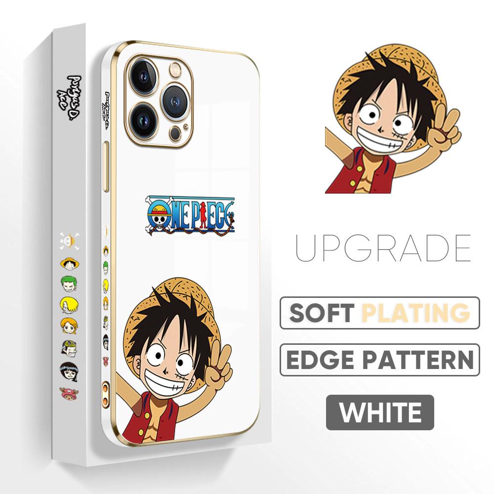 For iPhone 16 15 Max Samsung S24 S23 Plus A15 A35 A53 A73 Xiaomi 11T 12T 13T Redmi 13C Cute Luffy Design Full Camera Protect Soft Phone Case