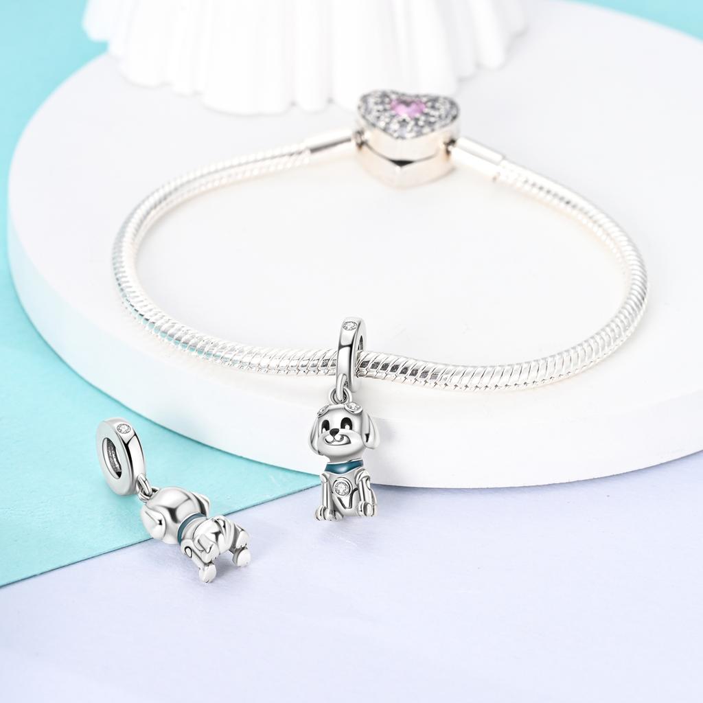 Silver Plated Chameleon Avocado Moon Spinning Eye Charms Fit Bangle Charm Beads Pendent Dangle Bracelet Woman Jewelry