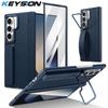 KEYSION Чехол-браслет для телефона Samsung Galaxy Z Fold 7 6 5 4 3 с подставкой, ударопрочная крышка из твердого ПК с защитой экрана для шарнира