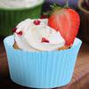 100PCS Mini Cupcake Liners Round Cake Baking Cups Muffin Cases Home Party Blue