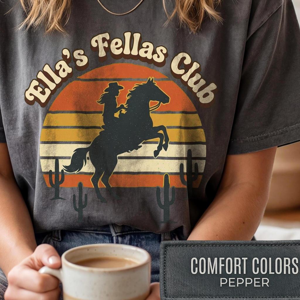 Coastal Cowgirl Tee, Ella Fellas Shirt, Cow Skull Western Graphic T-Shirt, Country Music Festival Outfit, Birthday Trip Gift Top