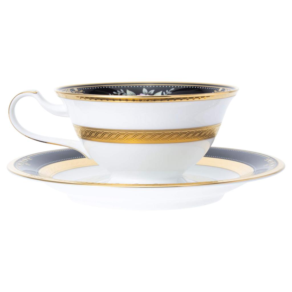 Noritake Cup Saucer 220cc Evening Majesty 2 Bone China & (Pair Set) (Coffee Tea) P59587/4818-1