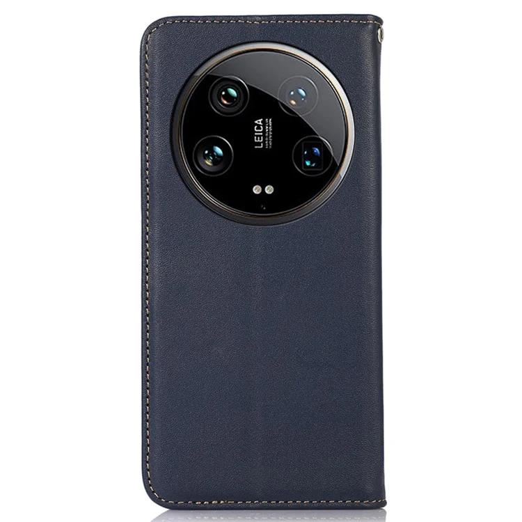 Чехол для Xiaomi 14 Ultra с блокировкой RFID-кошелька из натуральной коровьей кожи, чехол для телефона