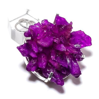 Кристалл Друза Драгоценный камень 925 Стерлинговое серебро Ювелирная подвеска 2.17"