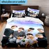 3PCS K-pop music group 3pcs Bedding,Including 3PCS Duvet Cover And 2pcs Pillowcases Perfect for Christmas,Ideal for Bedroom, Dormitory
