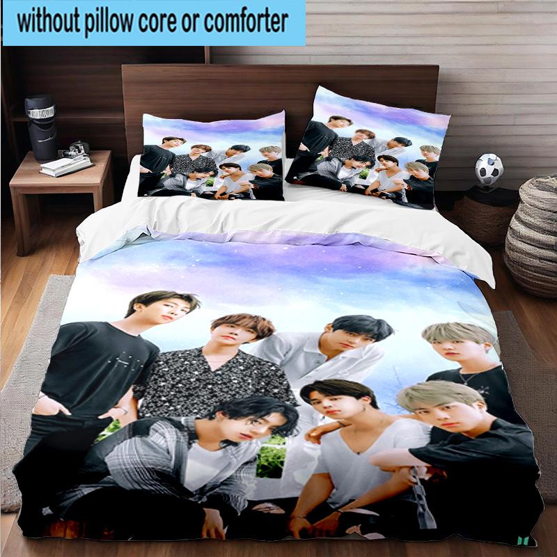3PCS K-pop music group 3pcs Bedding,Including 3PCS Duvet Cover And 2pcs Pillowcases Perfect for Christmas,Ideal for Bedroom, Dormitory