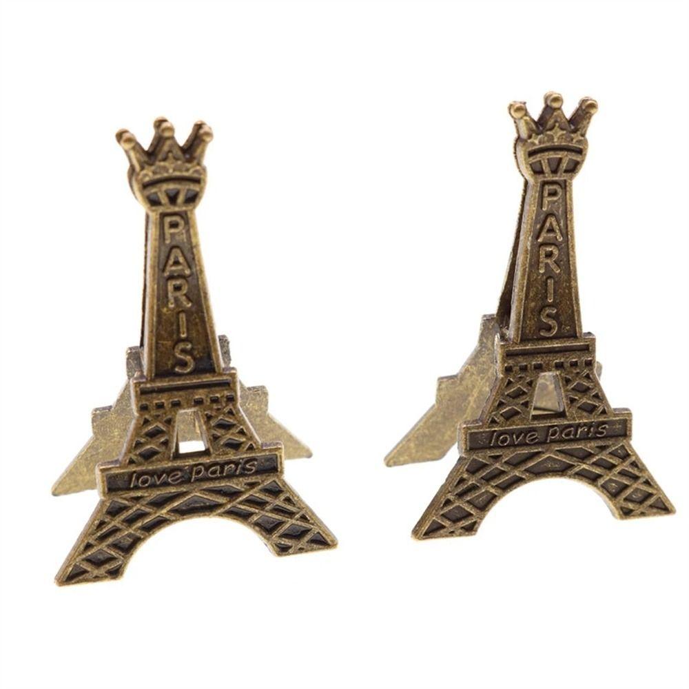 Clip Name Card Photo Decoration Metal Eiffel Tower Clip Paper Clip Memo Clip Picture Clip Holder