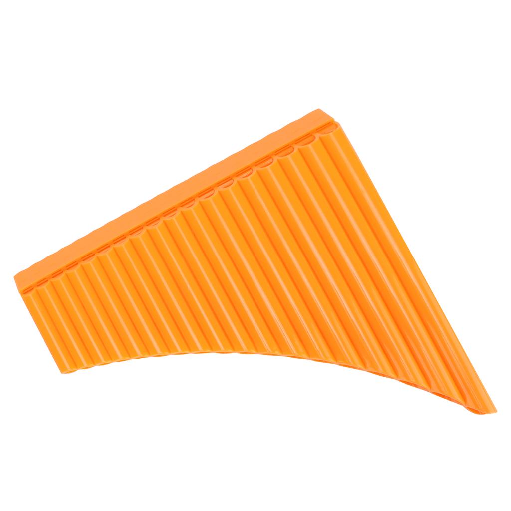 Pan Flute C Key with Cardboard Carrying Bag for Children Adults Beginners Teaching Staff Orange 18