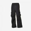 Women S Nylon Wide Cargo pantS nbnte4S062 19 Black