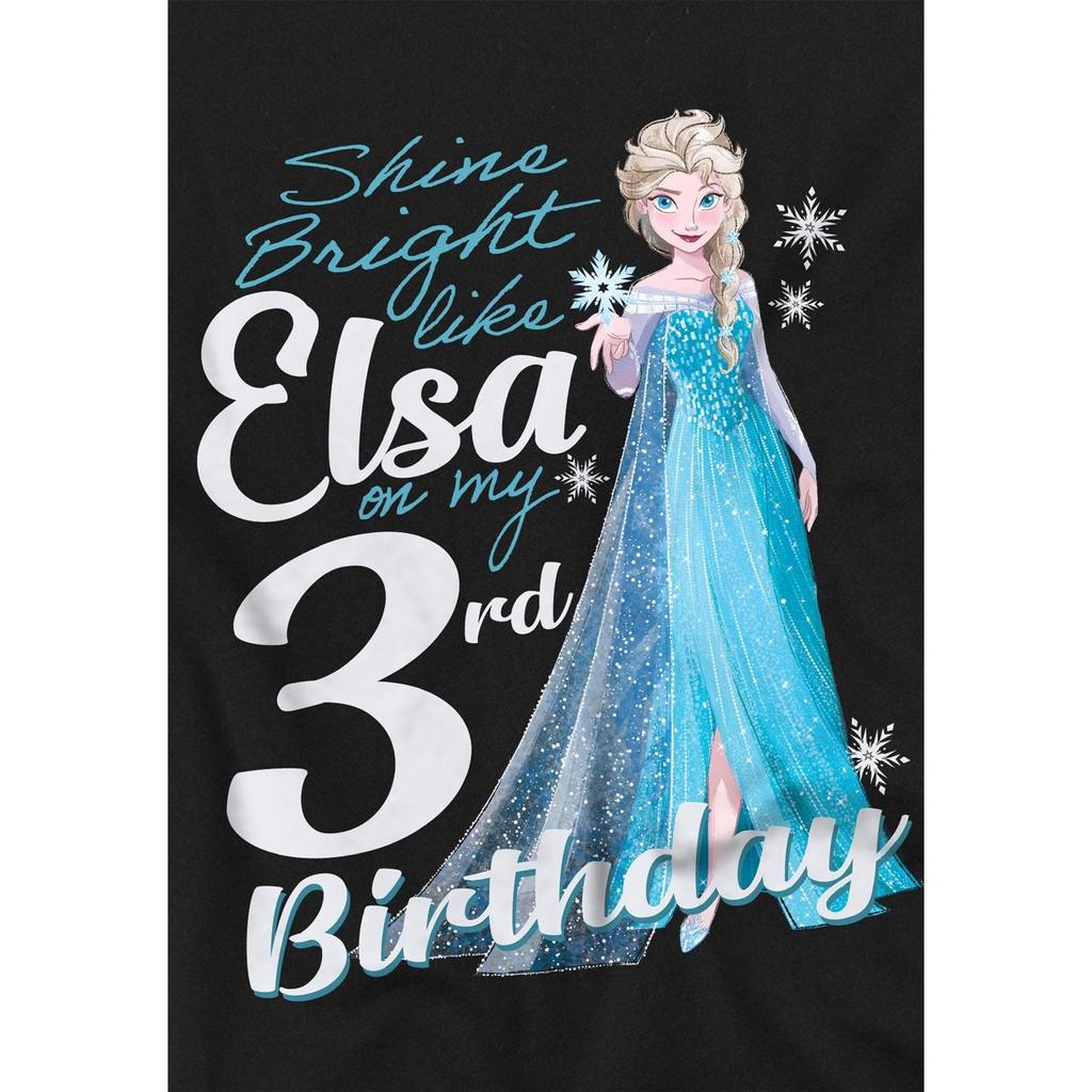 Frozen Childrens/Kids Bright Like Elsa 3rd Birthday T-Shirt