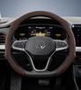 Подходит для премиальных замшевых накидок на руль Volkswagen с кнопками, нескользящие и прочные, доступны для рулей D-образной формы, совместимые