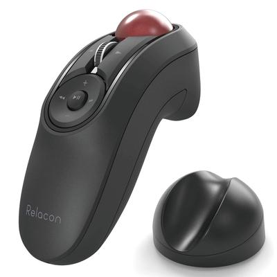 ELECOM Трекбольная мышь Handy Type Relacon Media Control Button с подставкой Бесшумная Bluetooth черная M-RT1BRXBK