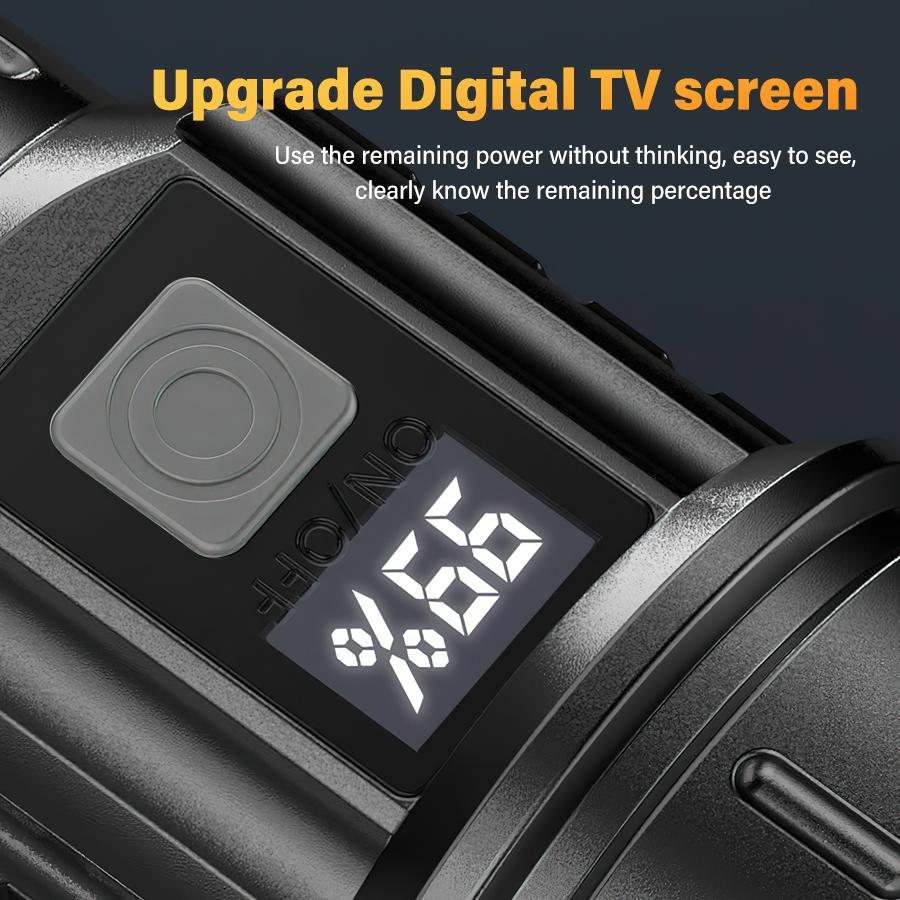 Portable Powerful LED Flashlight Built-in Battery Type-C Rechargeable Outdoor Long-range Camping Emergency Tactical Flashlight