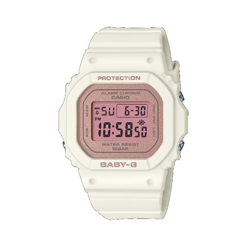 Casio Мужские кварцевые часы BGD-565SC-4 из смолы, водостойкие 100 м, ударопрочные, с будильником