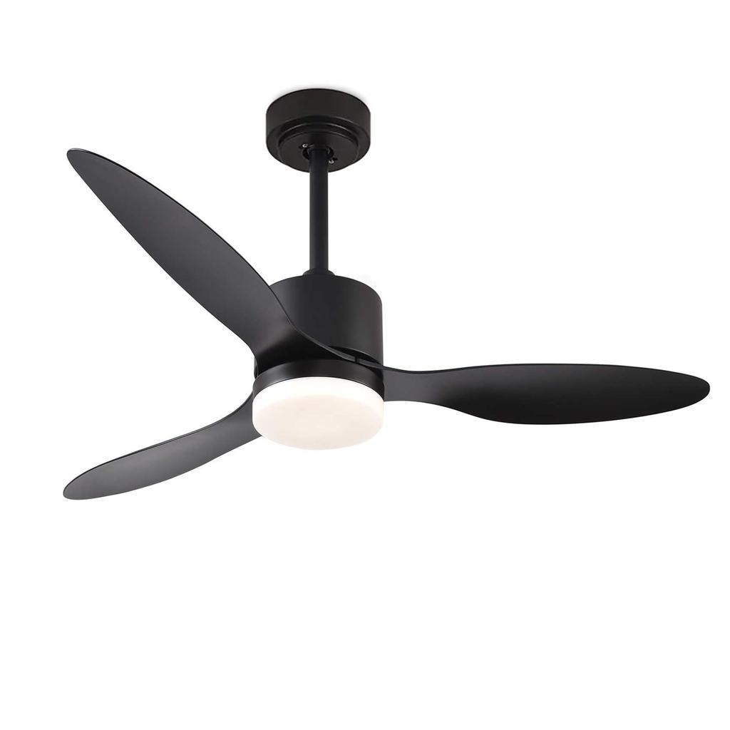 Ceiling Fans with Lights and Remote 52 Inch Quiet Reversible DC Motor Ceiling Fan for Bedroom Living Room Easy To Install