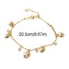 Zinc Zinc Alloy Heart Bracelet Bead Charm Hand Chain Sweet Gold Bracelet  Bridal Party