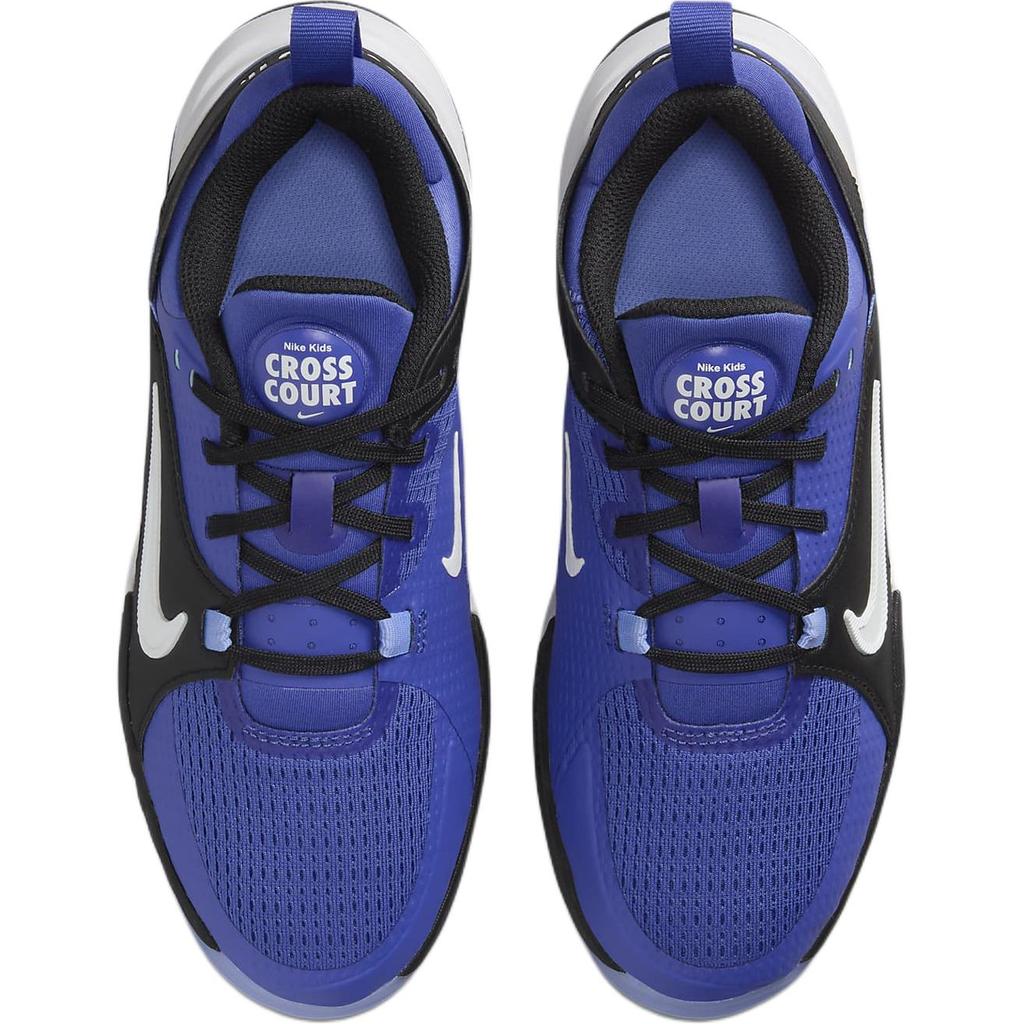 Nike Кроссовки детские Crosscourt GS Astronomy Blue, черные, Royal-Pulse White FN2231-400