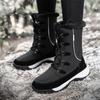 Women's Winter Fleece Warm Non-slip Mid-calf Snow Boots Non-slip Plush Comfortable Cotton Boots Fashion Shoes35-42