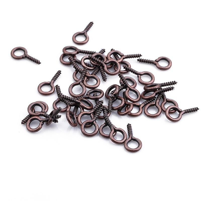 Товары для вечеринок Застежки Булавки с ушками Крючки Высококачественные люверсы Изготовление украшений своими руками Бусины 200 шт./упак. Серьги Мини-винтовая фурнитура для браслета Жемчуг