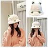 Милая теплая шапка Сохраняющая тепло Шапка лягушки Новая шляпа рыбака Женская