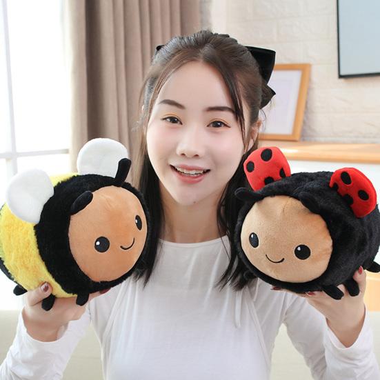 Creative Sleep Pillow Photo Props Ladybugs Plush Doll Cartoon Bee Animal Toy Birthday Gift