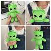 Stuffed Animal Kitten Plushie Dolls Green Space Cat Plushie Alien Cat Plush Toy  for Friends