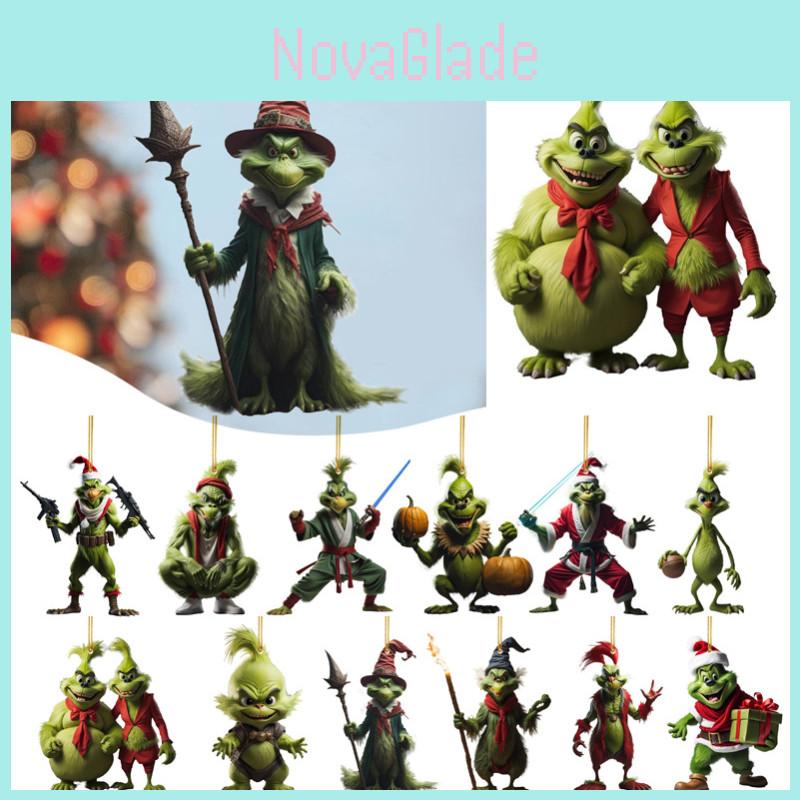 Cartoon Style Car Hanging Decoration Christmas Tree Ornament Acrylic Material