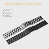 Solid Stainless Steel Watch Band, Metal Accessories, 18-24mm