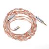 LINSOUL Euphrosyne Litz6 Type Silver Plated Cable Earphone Upgrade Cable 5N-OCC (White-Orange, 2.5mm-MMCX)