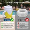 2 Pcs Extra Large Ice Bucket Floating Beverage Chiller Bin Portable Inflatable Cooler  Camping