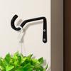 2 Pcs Metal Plant Hangers Coated Wall Mounted Hook Hanging Plant Bracket Heavy-duty Hook for Hanging Flower Baskets Wind Chimes