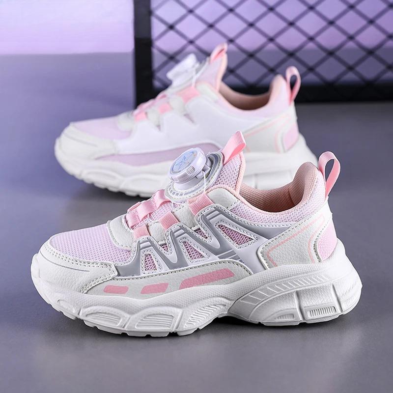 Summer Girls Sneakers Breathable Lightweight Kids Running Shoes Fashion Casual School Walking Footwear