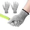HPPE Anti-cut Gloves Anti-cut Food Grade Slaughter Kitchen Gloves Fishing Woodworking Garden Anti-tie and Stab-proof Gloves