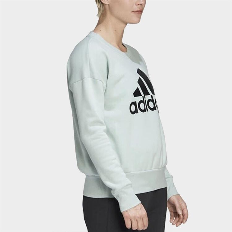 Adidas Casual Sports Crewneck Sweatshirt Women Sweatshirt Light-Green FR5101