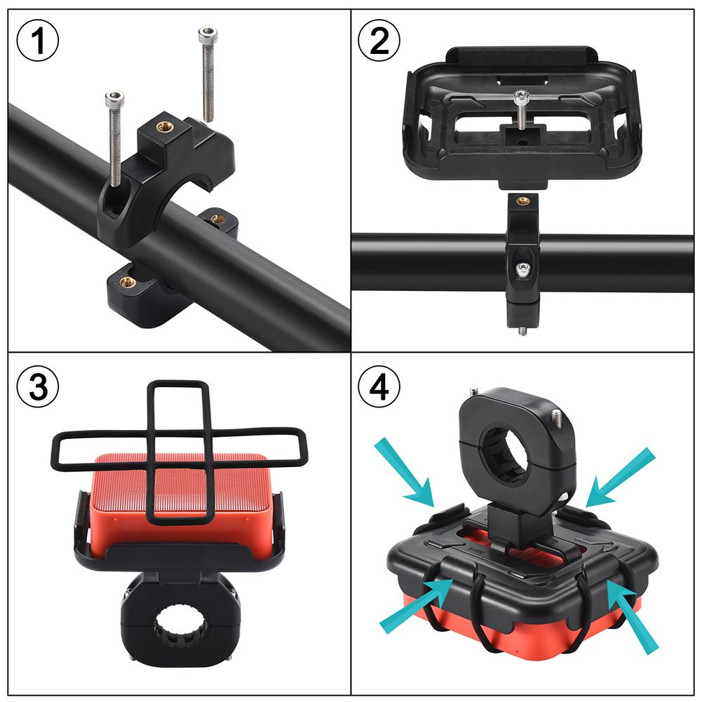 Fixed Holder Anti-slip Portable MTB Road Bike Bracket Speaker Rack Bike Speaker Holder for JBL GO 4/GO 3/GO 2 BT Speaker